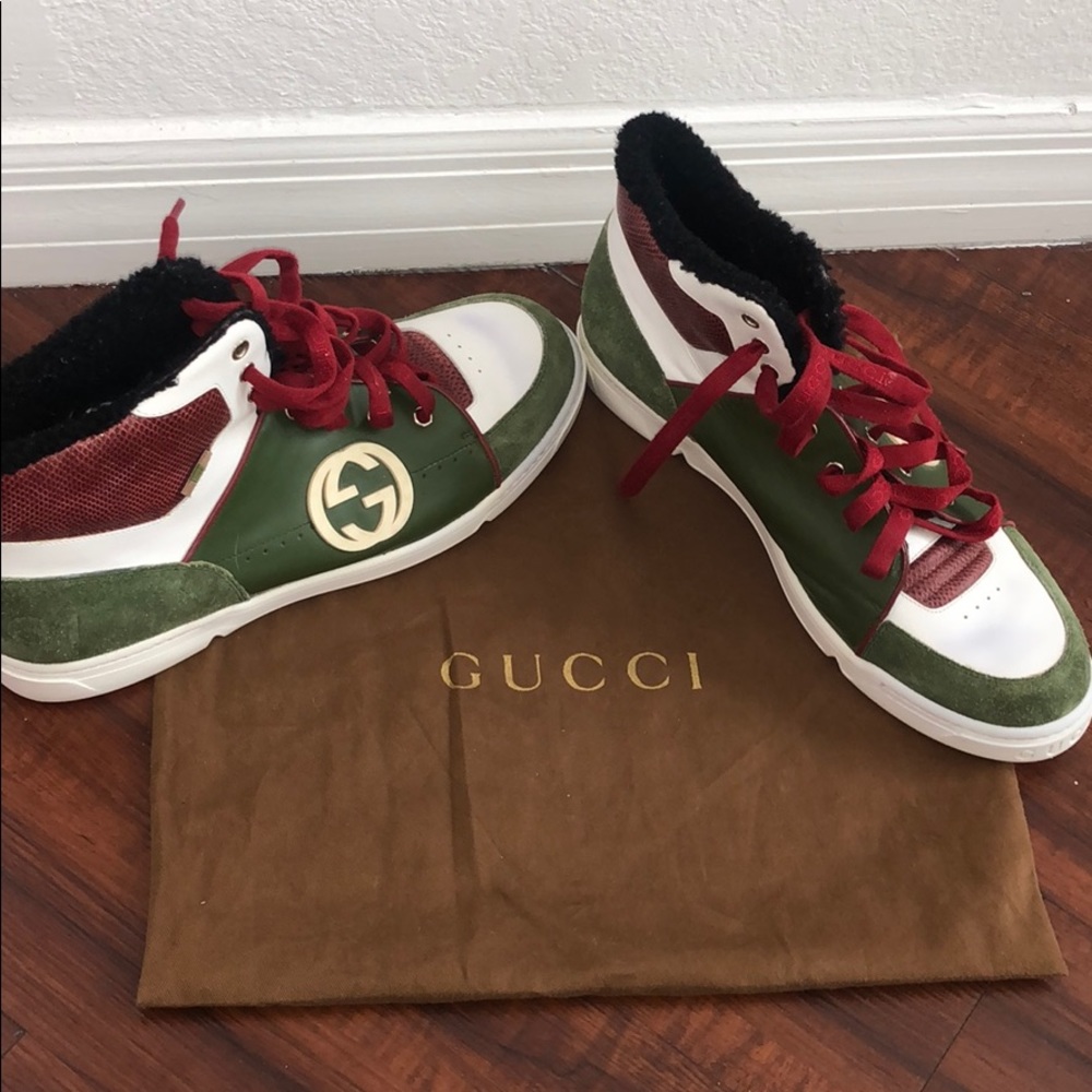 Rare Gucci high top men’s sneaker. 100% Authentic